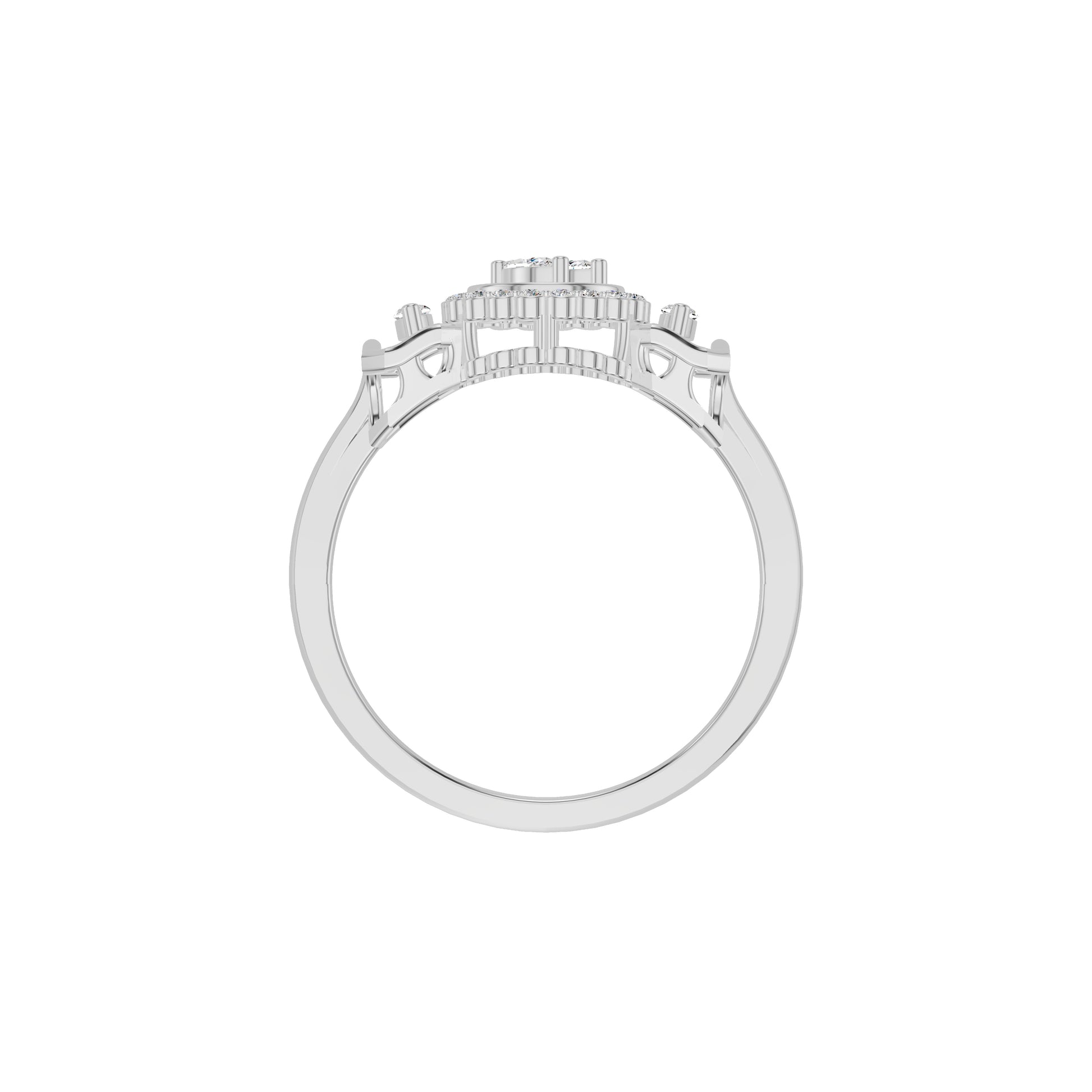 Timeless Fleur Diamond Ring 18 KT / White Gold / 18
