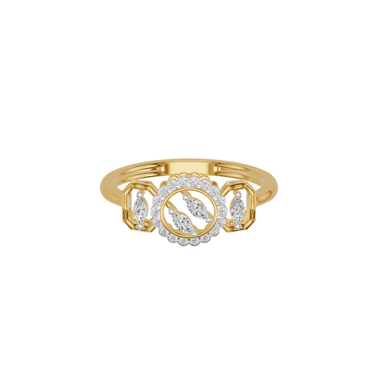Timeless Fleur Diamond Ring 18 KT / Yellow Gold / 18
