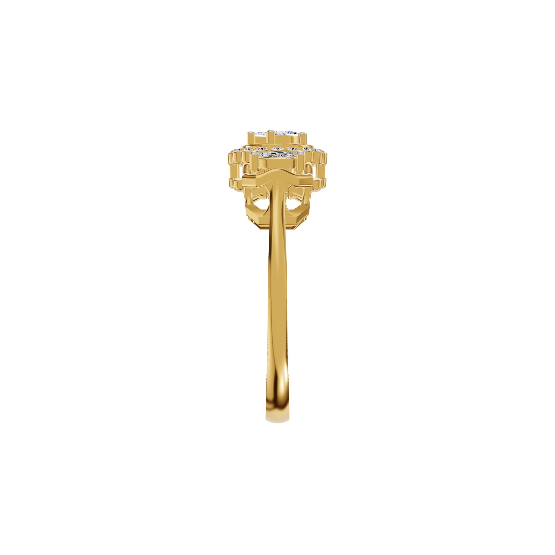 Timeless Fleur Diamond Ring 18 KT / Yellow Gold / 18