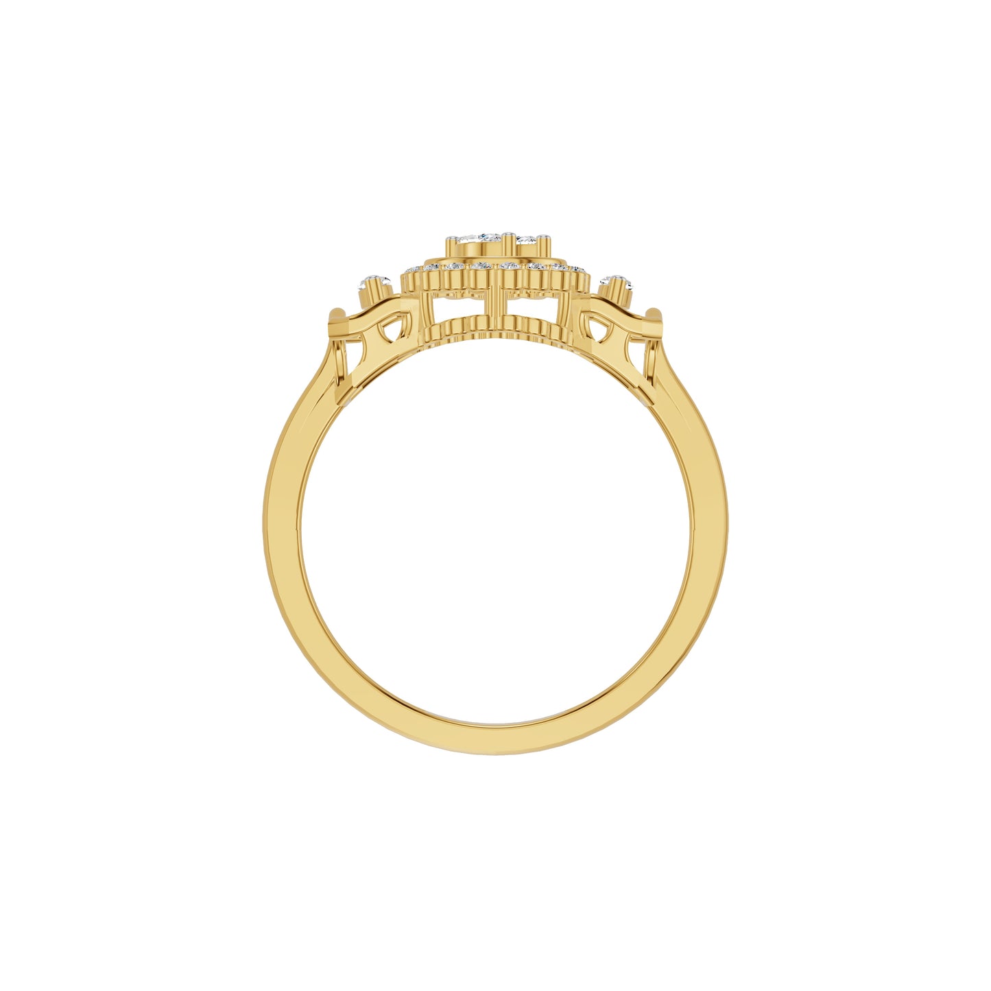 Timeless Fleur Diamond Ring 18 KT / Yellow Gold / 18