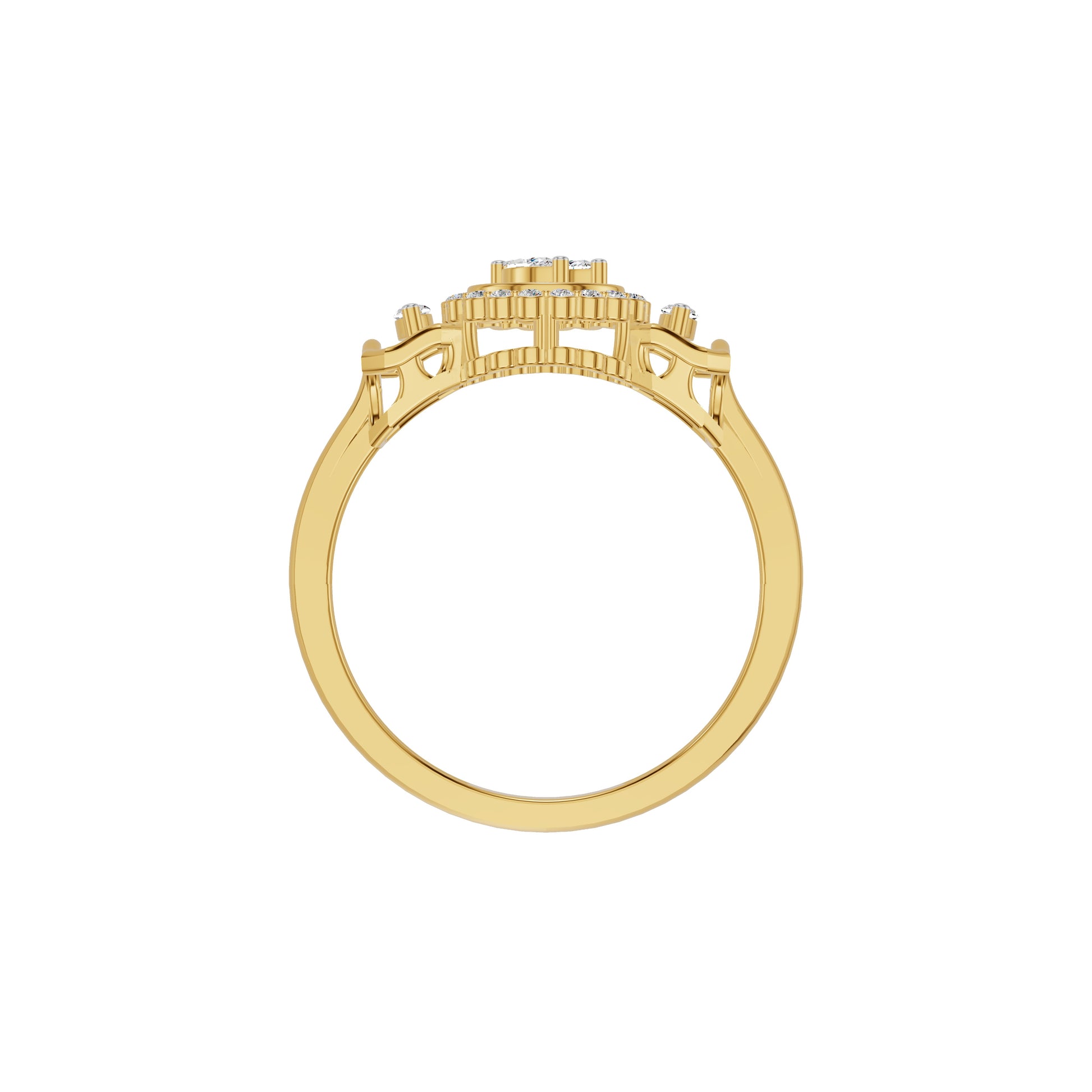 Timeless Fleur Diamond Ring 18 KT / Yellow Gold / 18