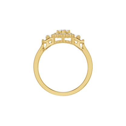 Timeless Fleur Diamond Ring 18 KT / Yellow Gold / 18