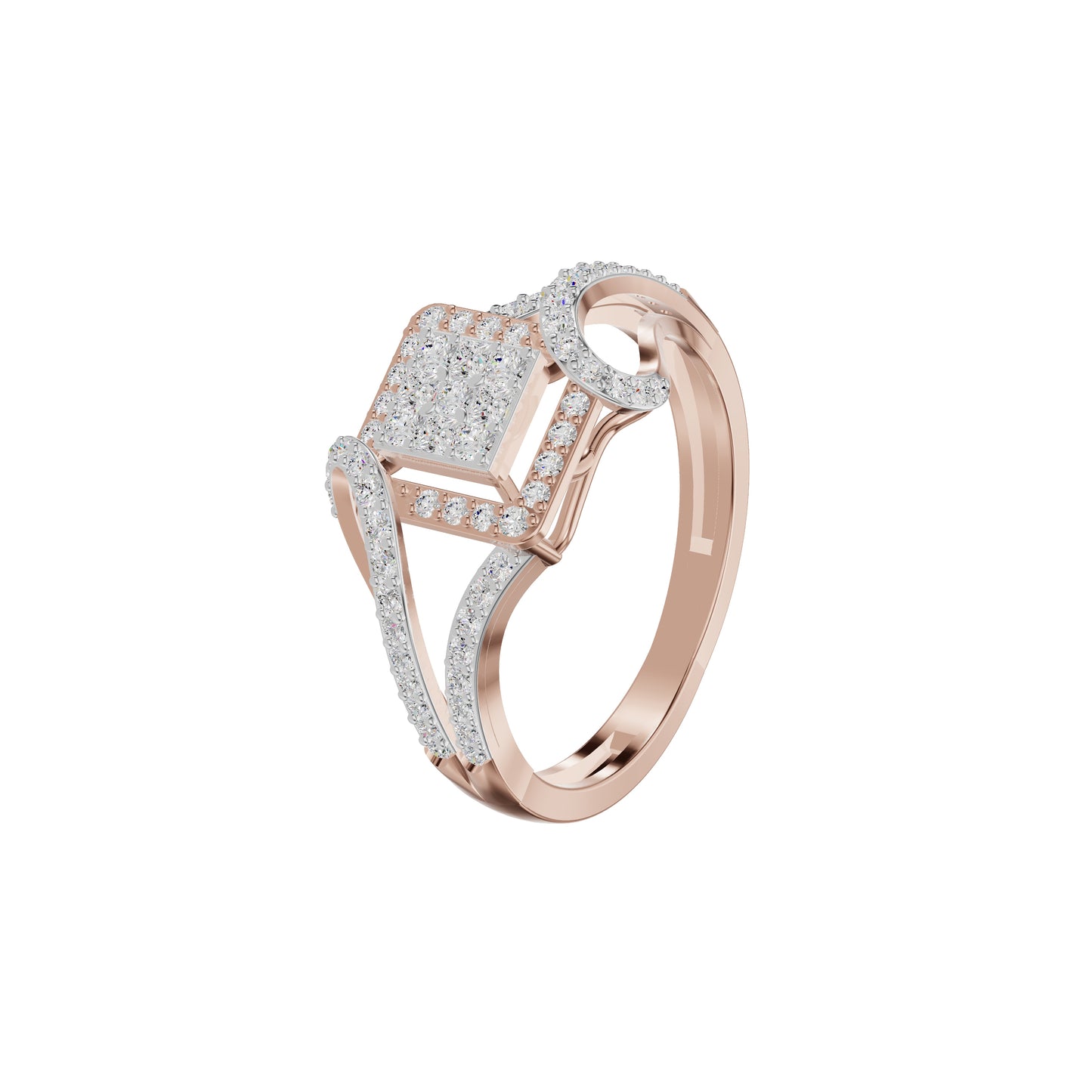 Advika Diamond Ring 18 KT / Rose Gold / 18