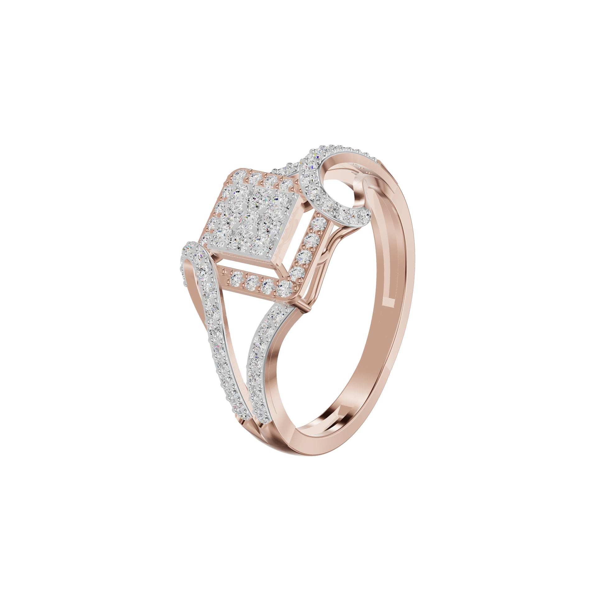 Advika Diamond Ring 18 KT / Rose Gold / 18