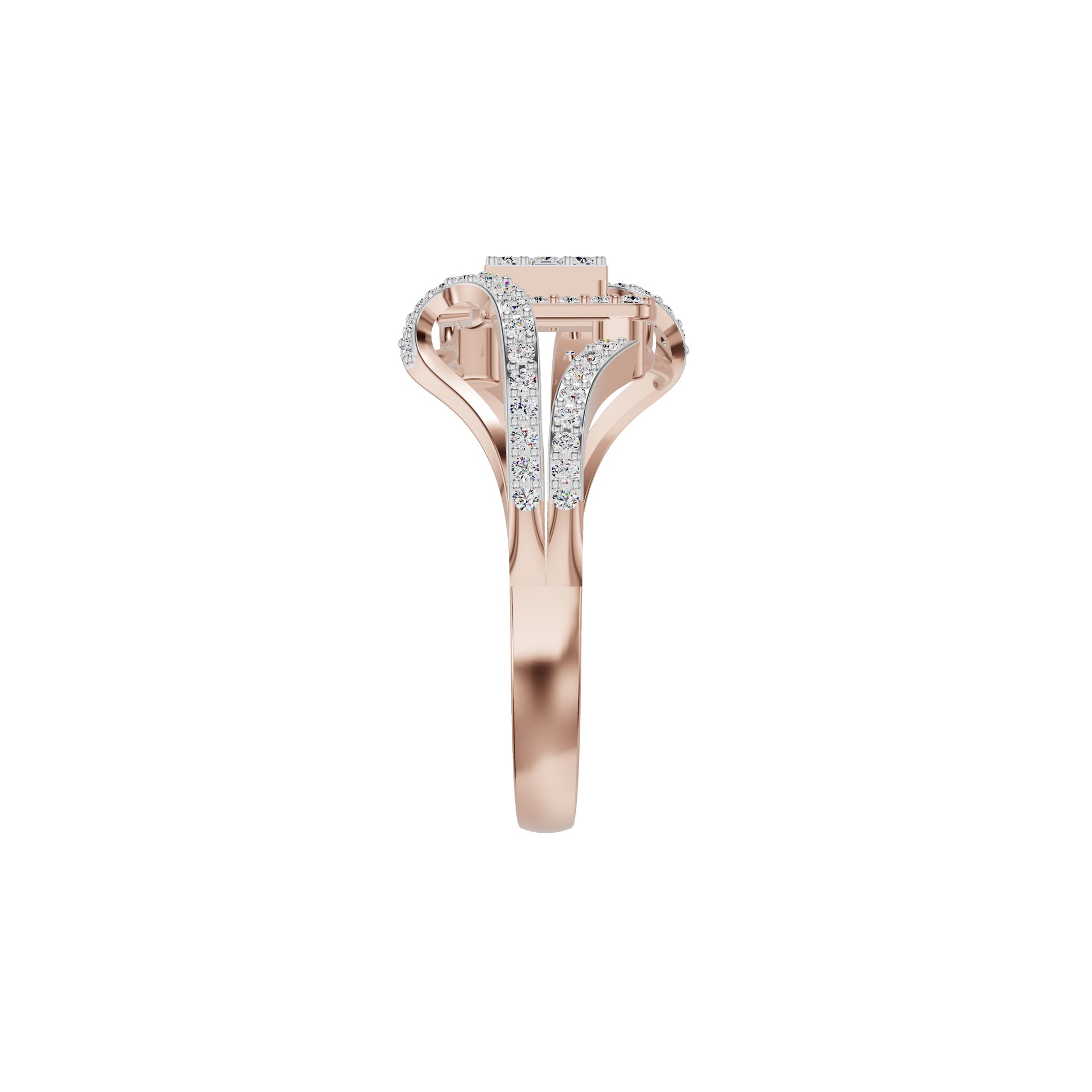 Advika Diamond Ring 18 KT / Rose Gold / 18
