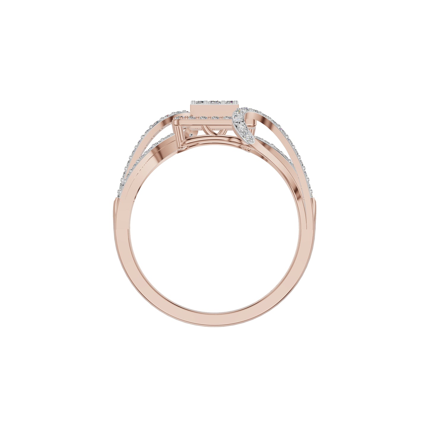Advika Diamond Ring 18 KT / Rose Gold / 18