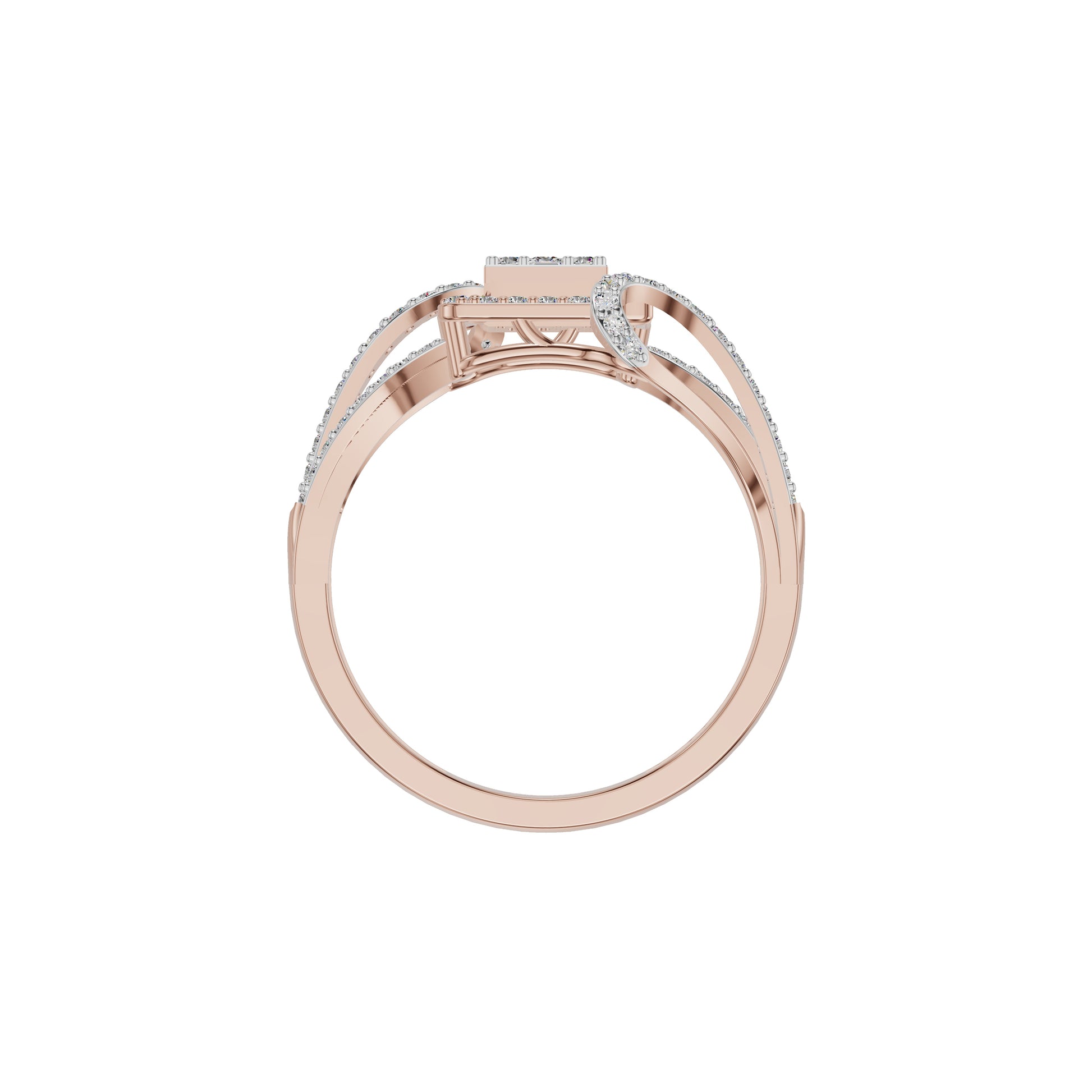Advika Diamond Ring 18 KT / Rose Gold / 18