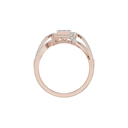 Advika Diamond Ring 18 KT / Rose Gold / 18