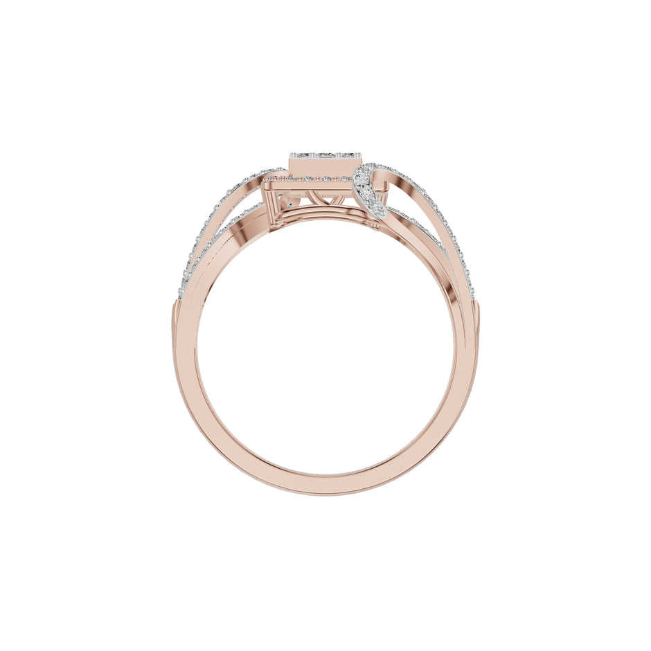Advika Diamond Ring 18 KT / Rose Gold / 18