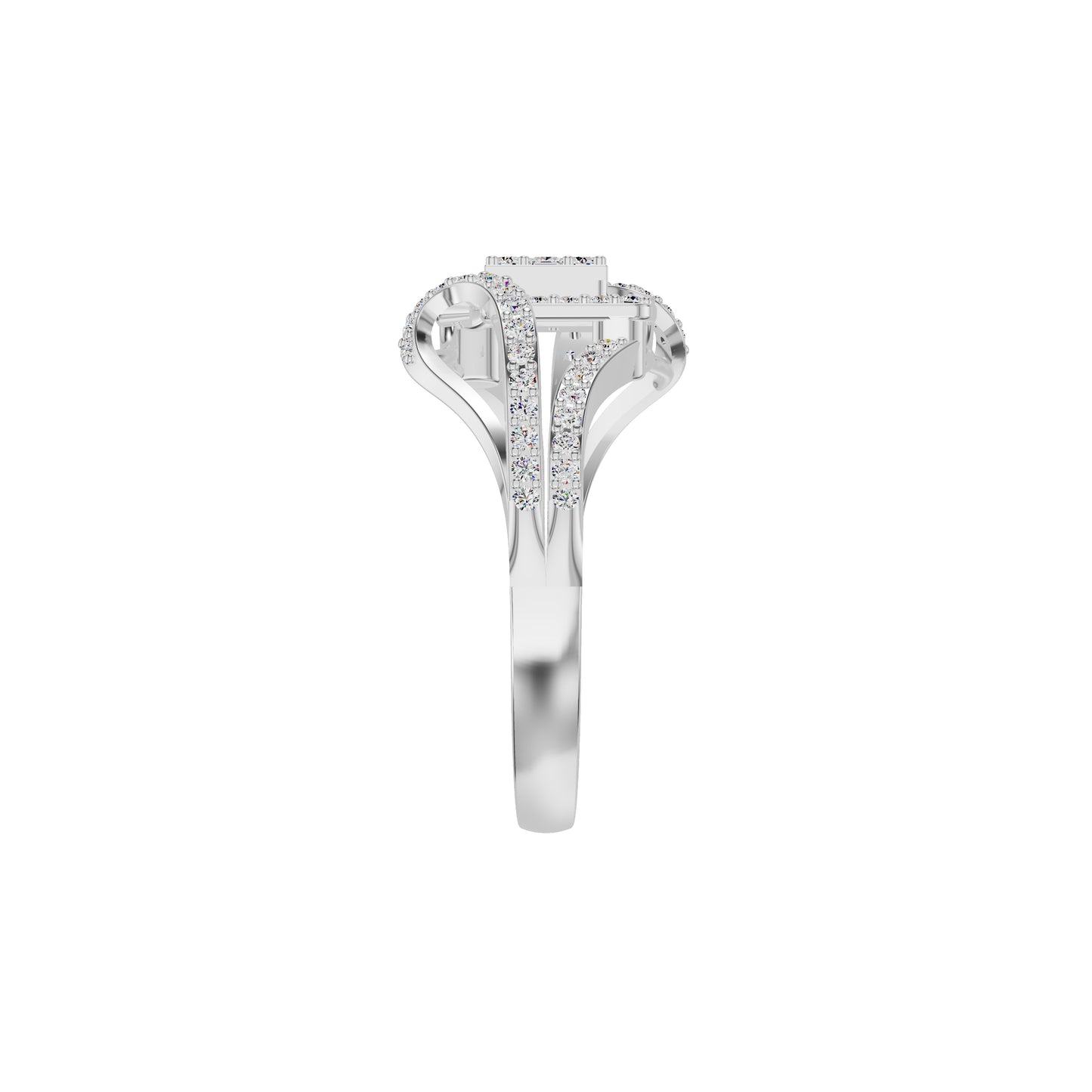 Advika Diamond Ring 18 KT / White Gold / 18