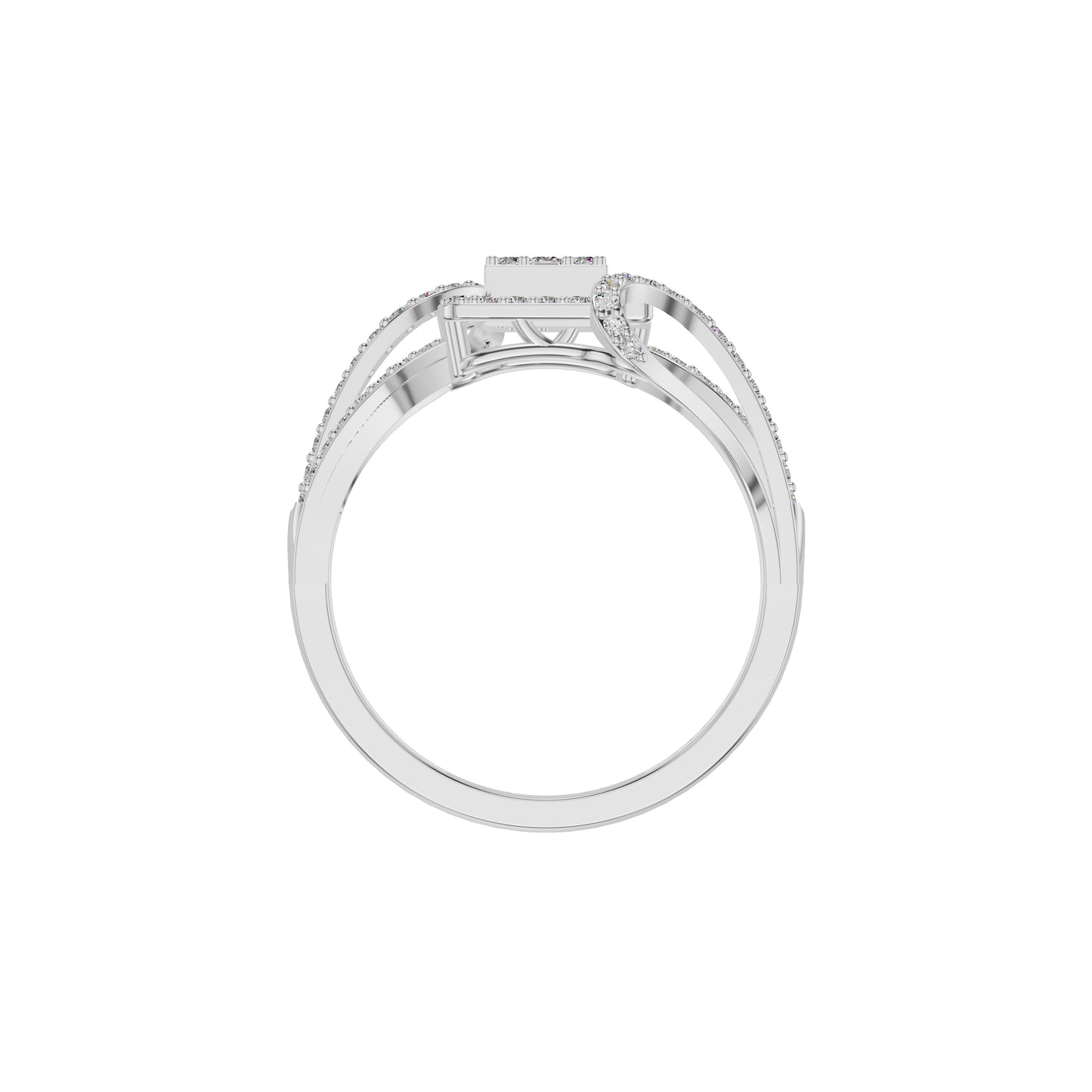 Advika Diamond Ring 18 KT / White Gold / 18