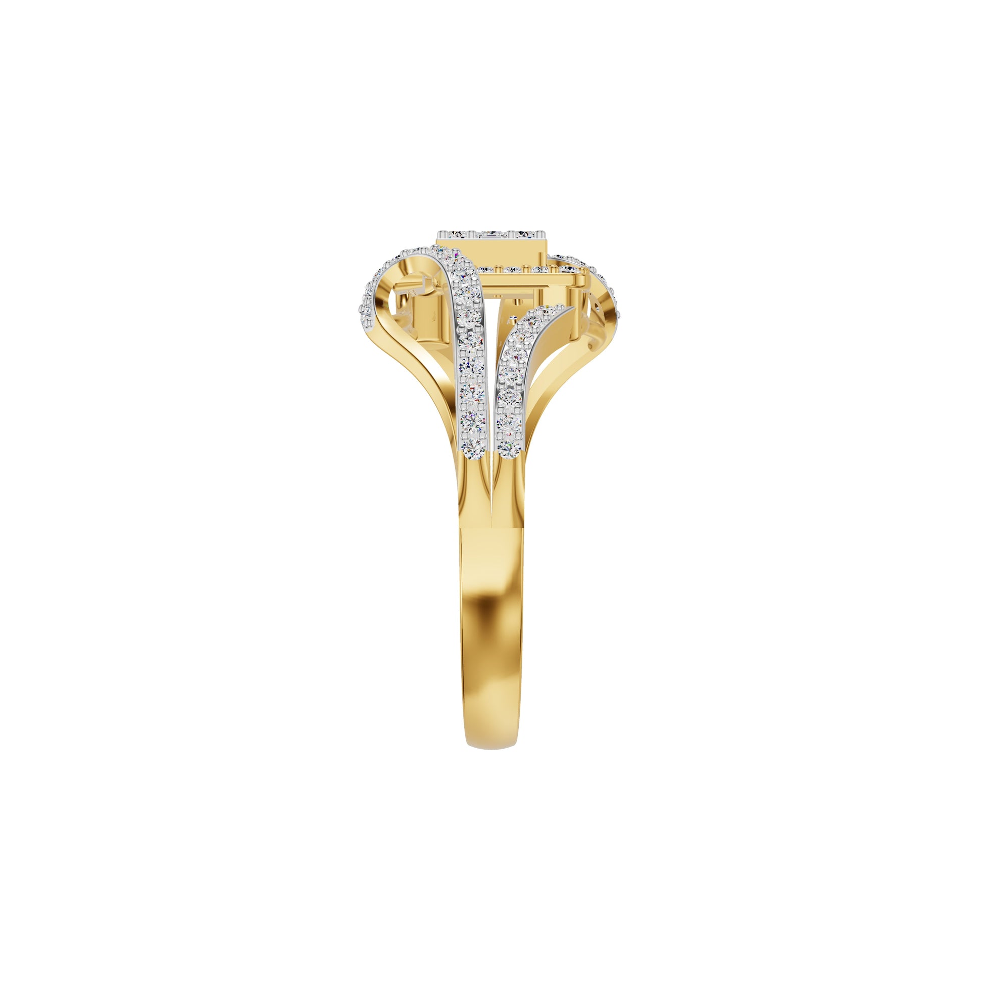 Advika Diamond Ring 18 KT / Yellow Gold / 18