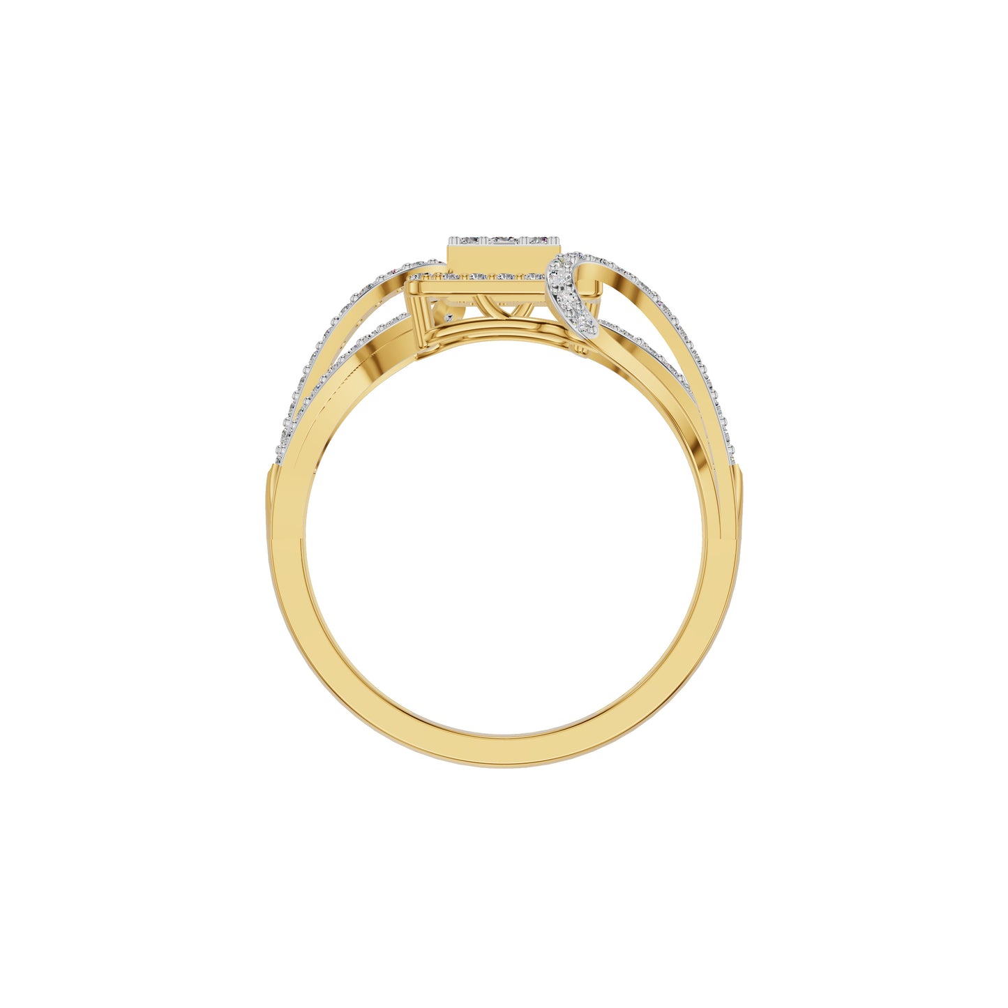 Advika Diamond Ring 18 KT / Yellow Gold / 18