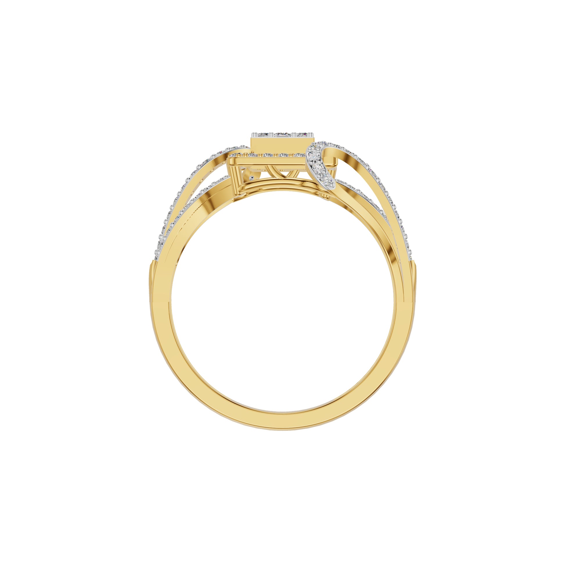 Advika Diamond Ring 18 KT / Yellow Gold / 18