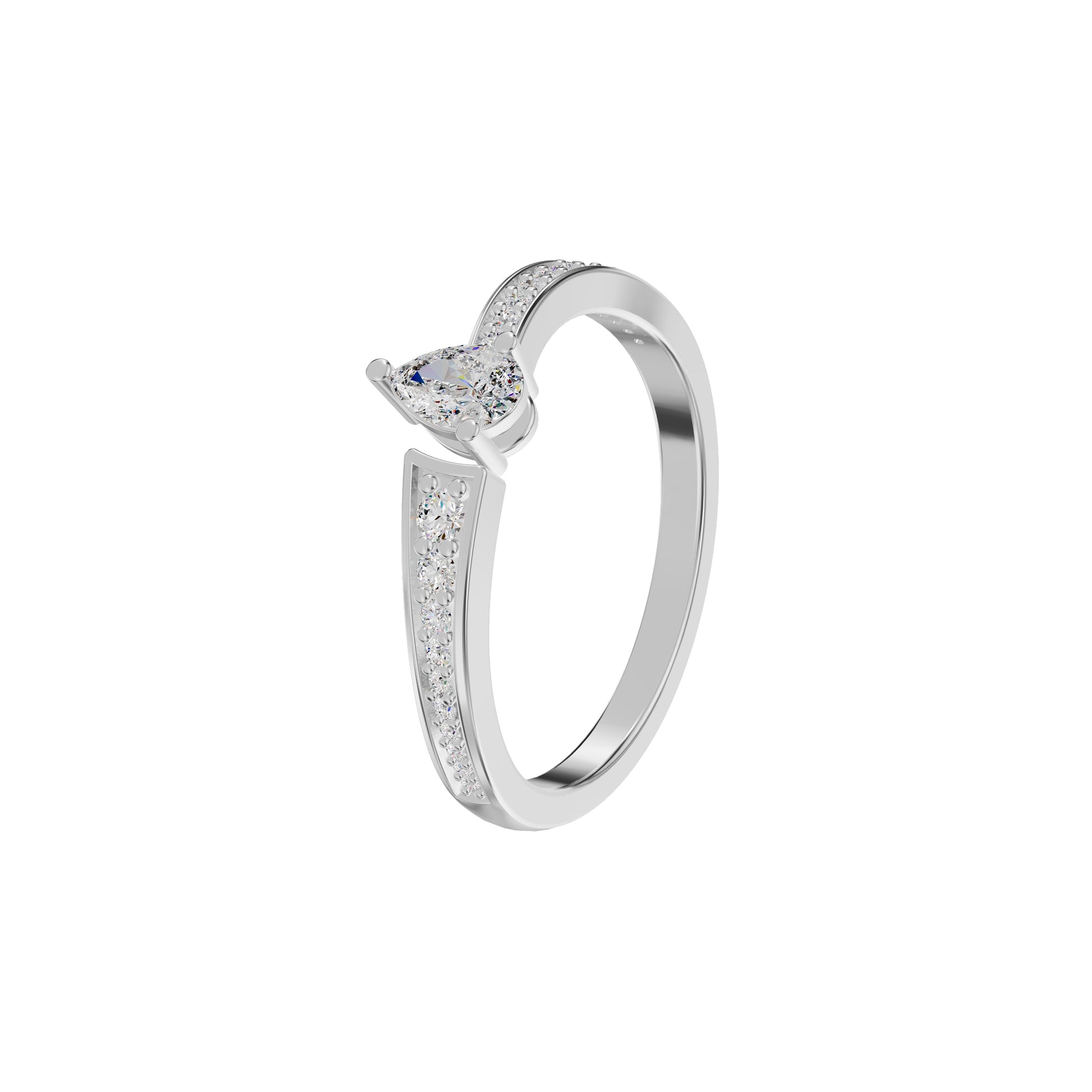 DLR002181 18 KT / White Gold / 18