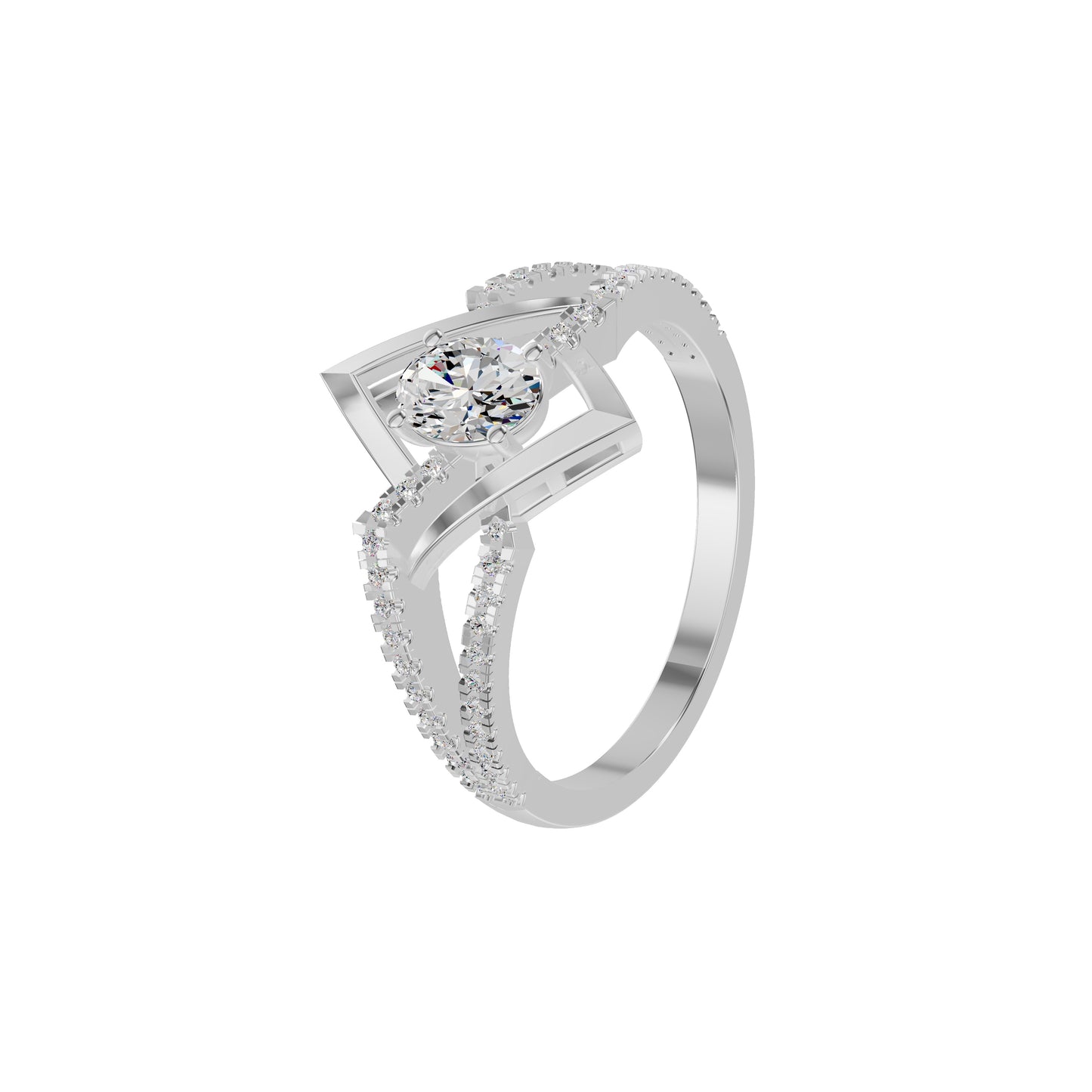 DLR002191 18 KT / White Gold / 18