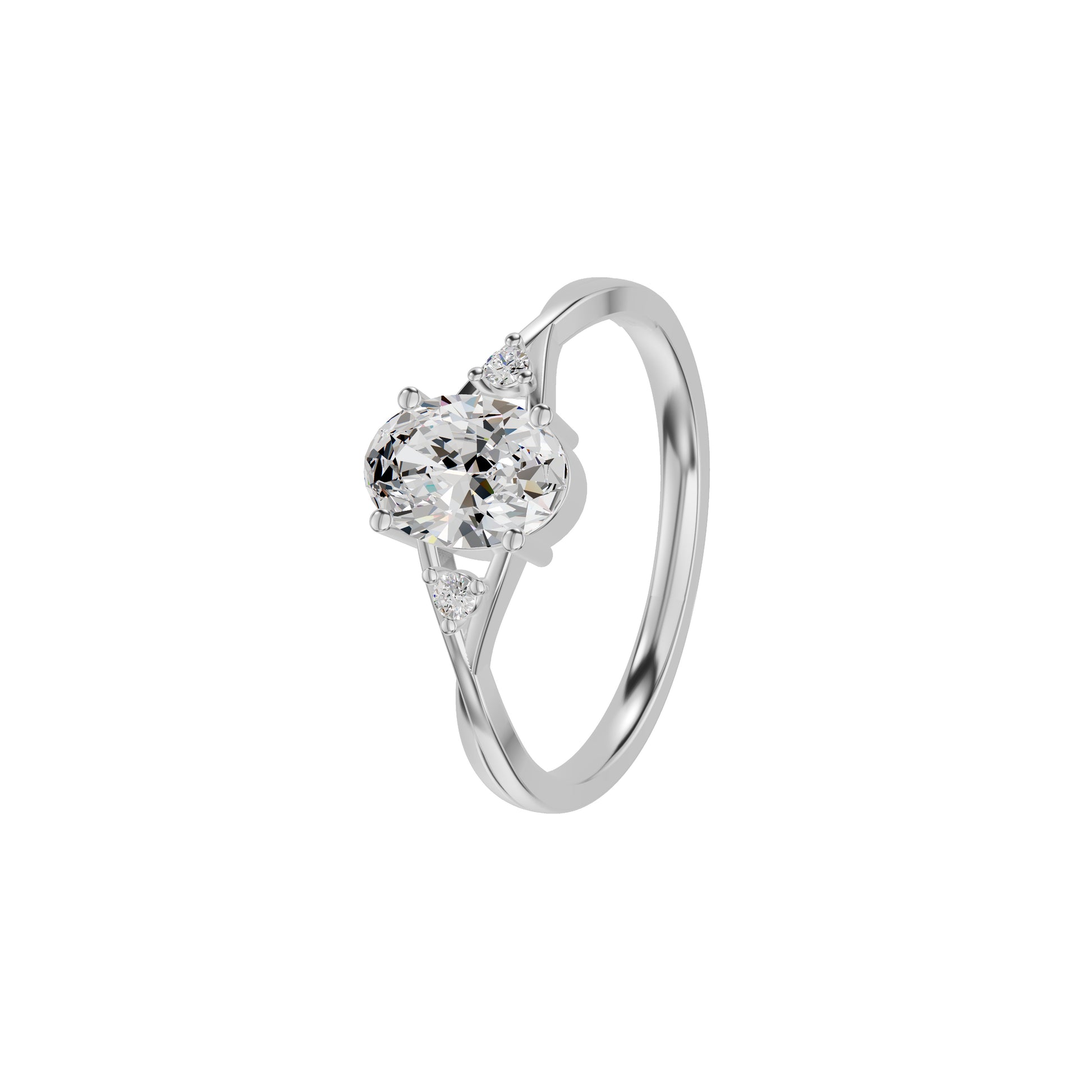 DLR002198 18 KT / White Gold / 18