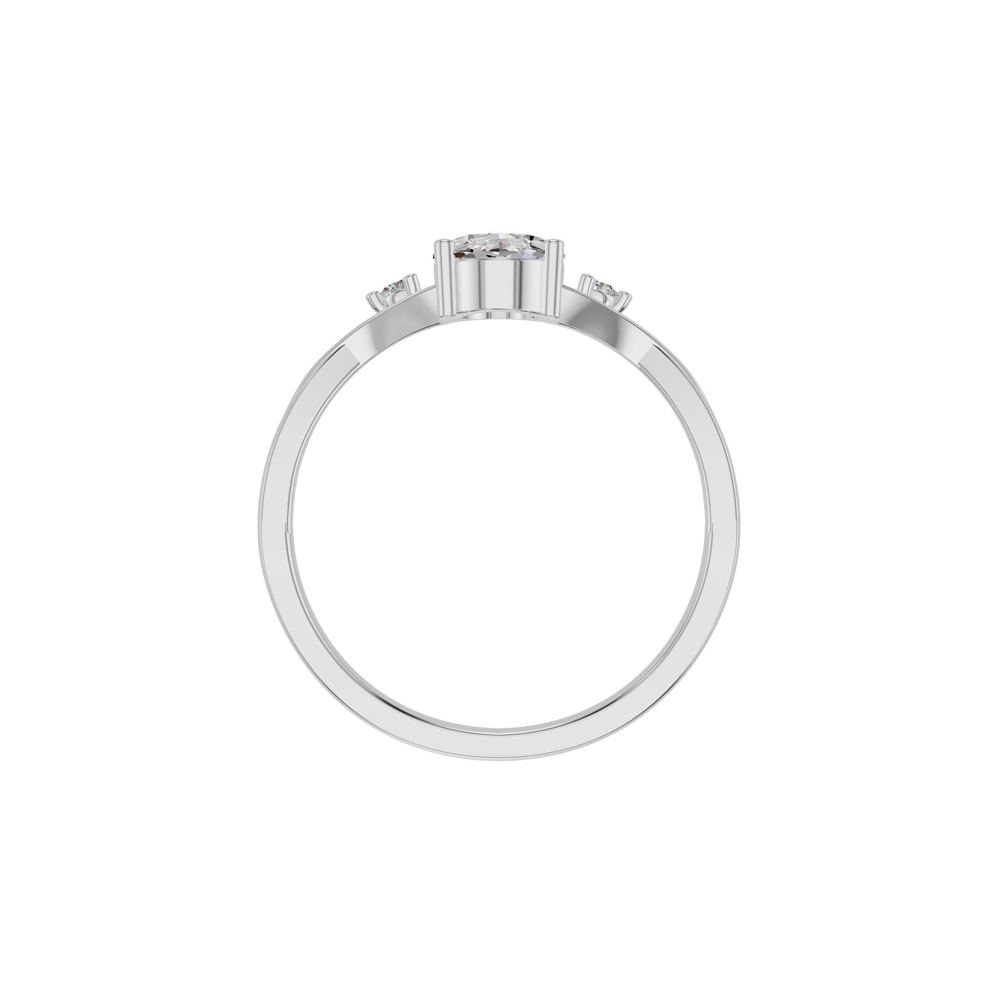 DLR002198 18 KT / White Gold / 18