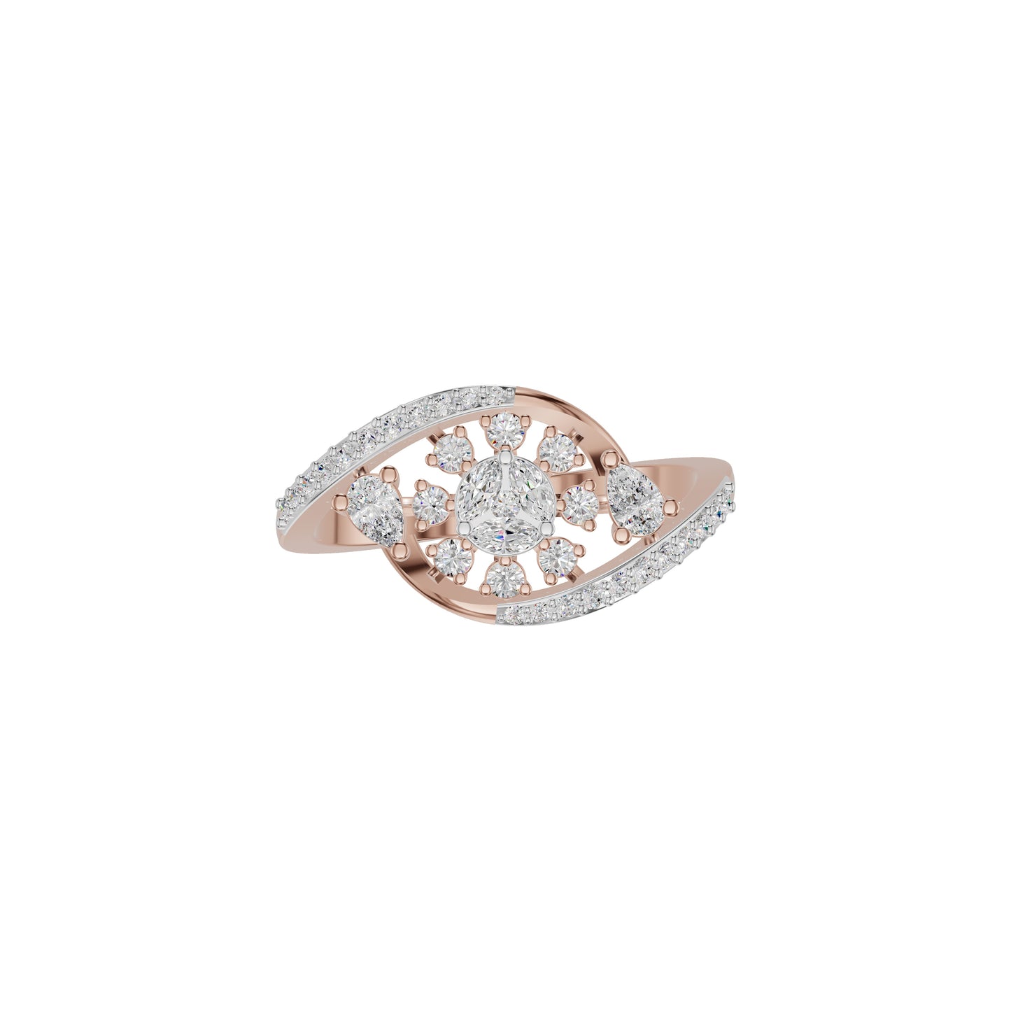 Levana Diamond Ring 18 KT / Rose Gold / 18