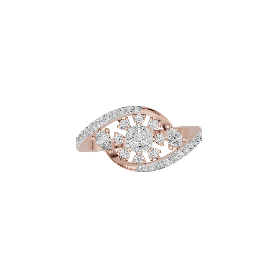 Levana Diamond Ring 18 KT / Rose Gold / 18