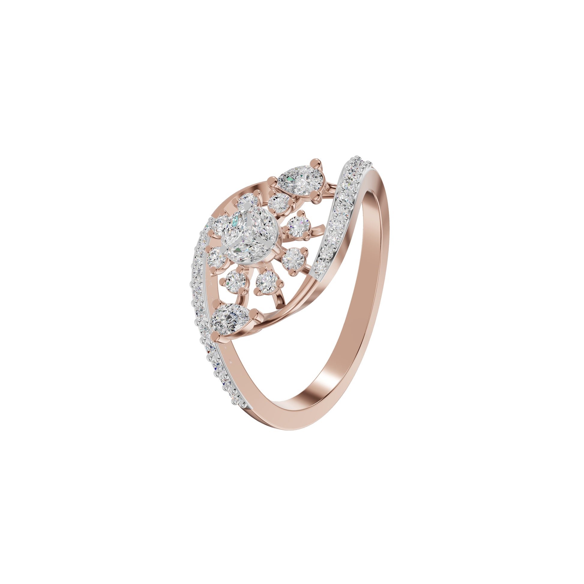 Levana Diamond Ring 18 KT / Rose Gold / 18
