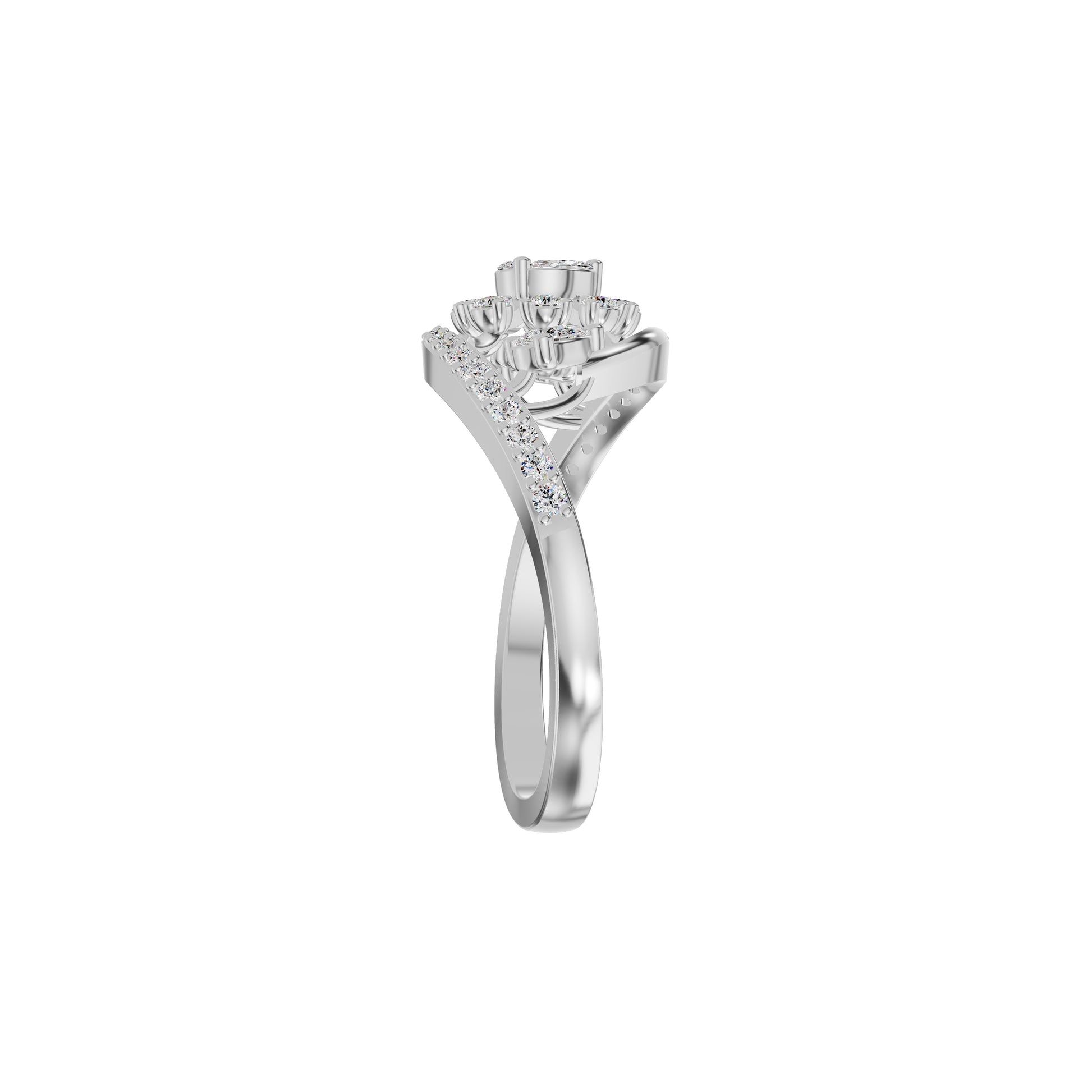 Levana Diamond Ring 18 KT / White Gold / 18