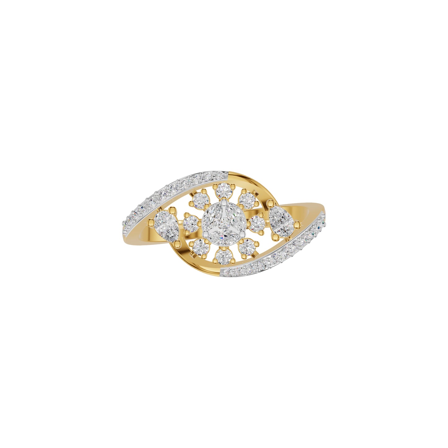 Levana Diamond Ring 18 KT / Yellow Gold / 18