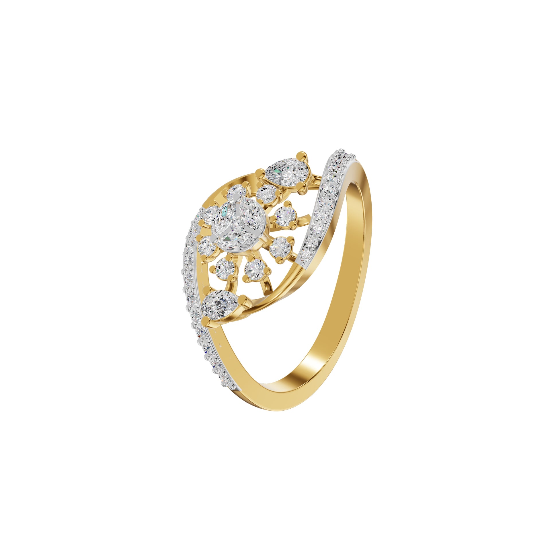 Levana Diamond Ring 18 KT / Yellow Gold / 18