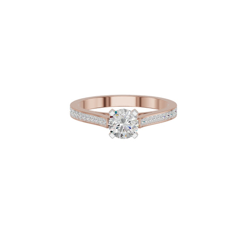 The Radiant Path Round Solitaire Diamond Ring