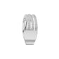 One Line Cross Diamond Cocktail Ring 18 KT / White Gold / 18