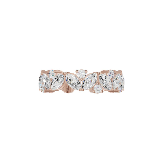 Marquise Cluster Diamond Band Ring