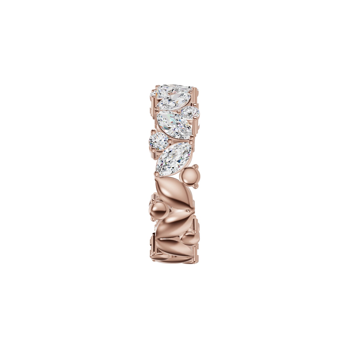 Marquise Cluster Diamond Band Ring