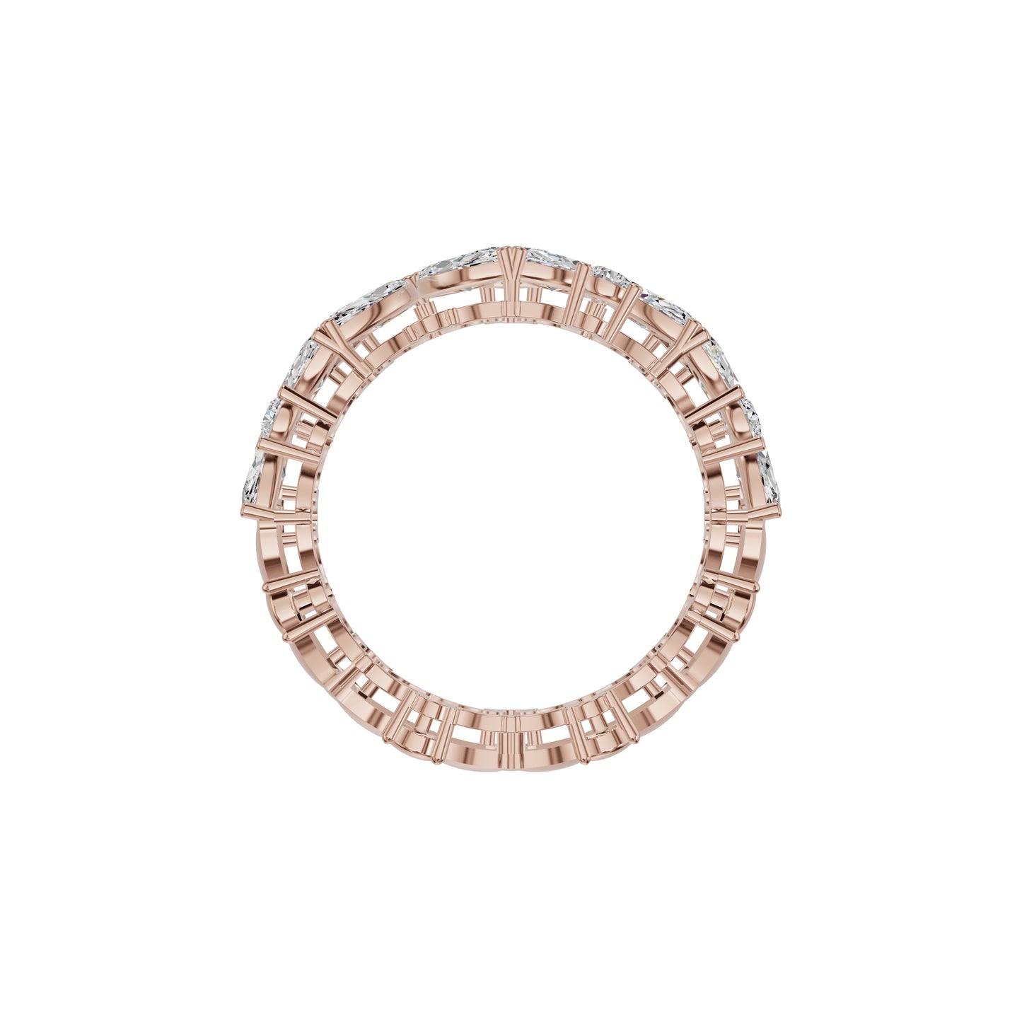 Marquise Cluster Diamond Band Ring