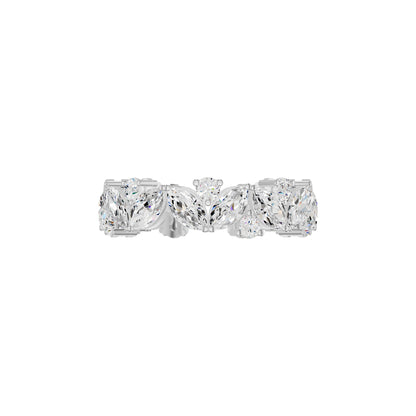 Marquise Cluster Diamond Band Ring