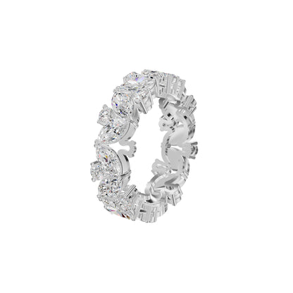 Marquise Cluster Diamond Band Ring
