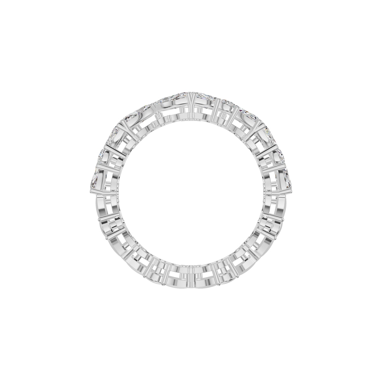 Marquise Cluster Diamond Band Ring