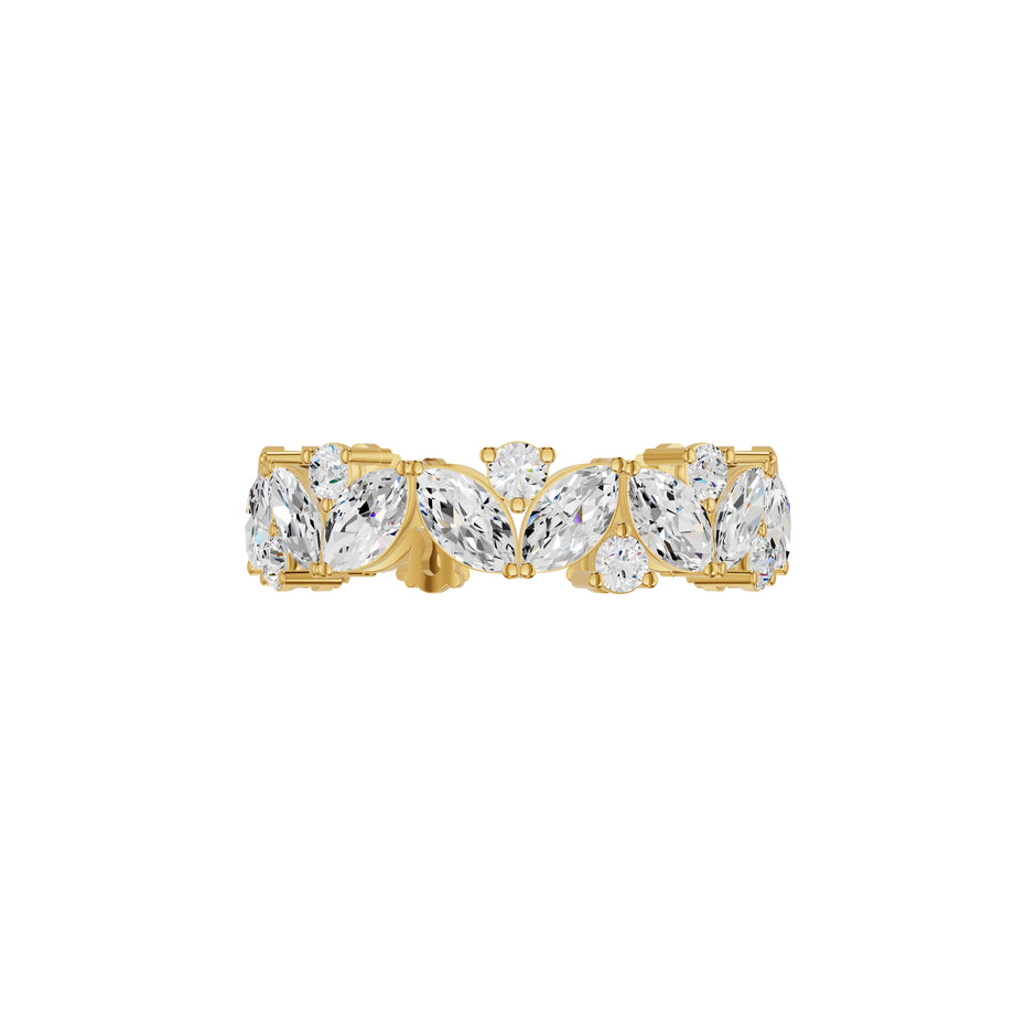 Marquise Cluster Diamond Band Ring