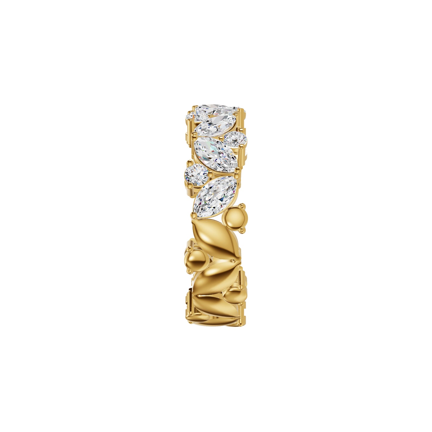 Marquise Cluster Diamond Band Ring