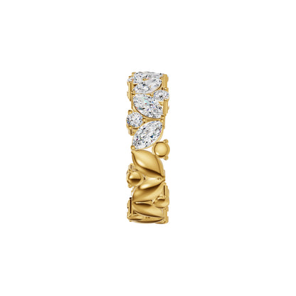 Marquise Cluster Diamond Band Ring