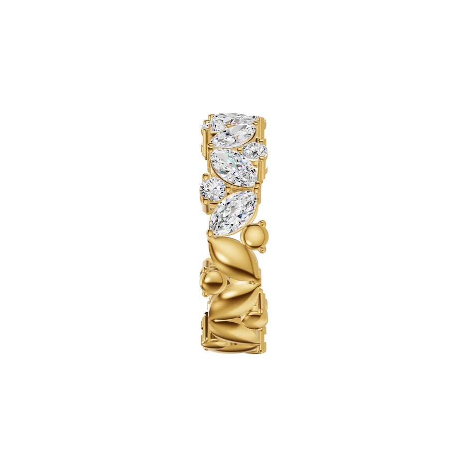 Marquise Cluster Diamond Band Ring