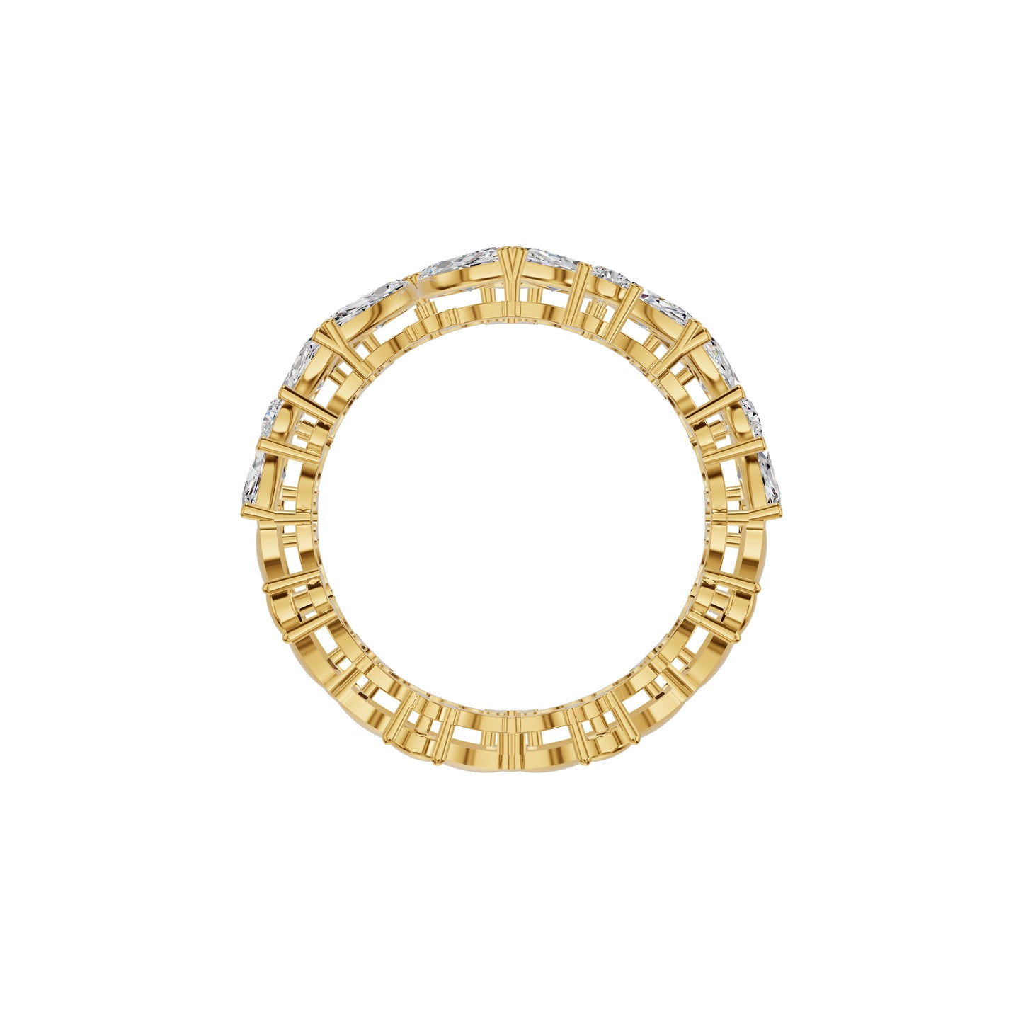 Marquise Cluster Diamond Band Ring