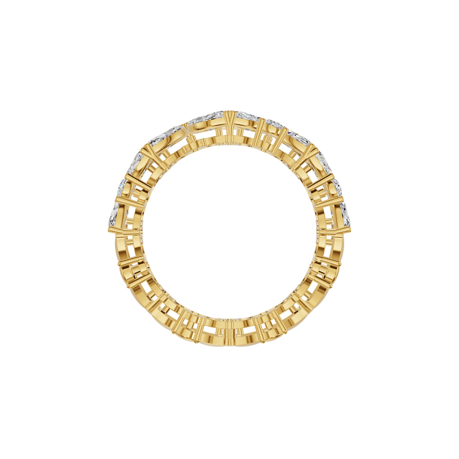 Marquise Cluster Diamond Band Ring