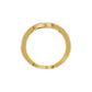 Wishbone Chevron Diamond Ring 18 KT / Yellow Gold / 18