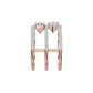 Dual Pear Bypass Diamond Ring 18 KT / Rose Gold / 18