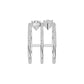 Dual Pear Bypass Diamond Ring 18 KT / White Gold / 18