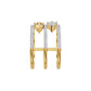 Dual Pear Bypass Diamond Ring 18 KT / Yellow Gold / 18