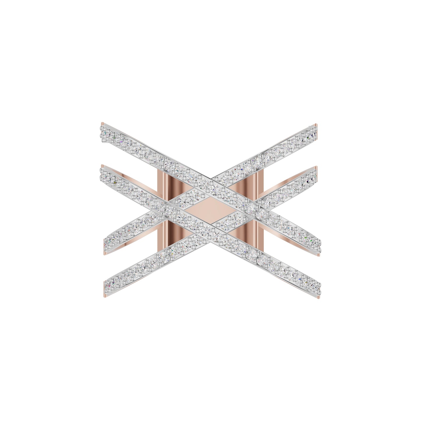 Starry Corset Diamond Ring 18 KT / Rose Gold / 18