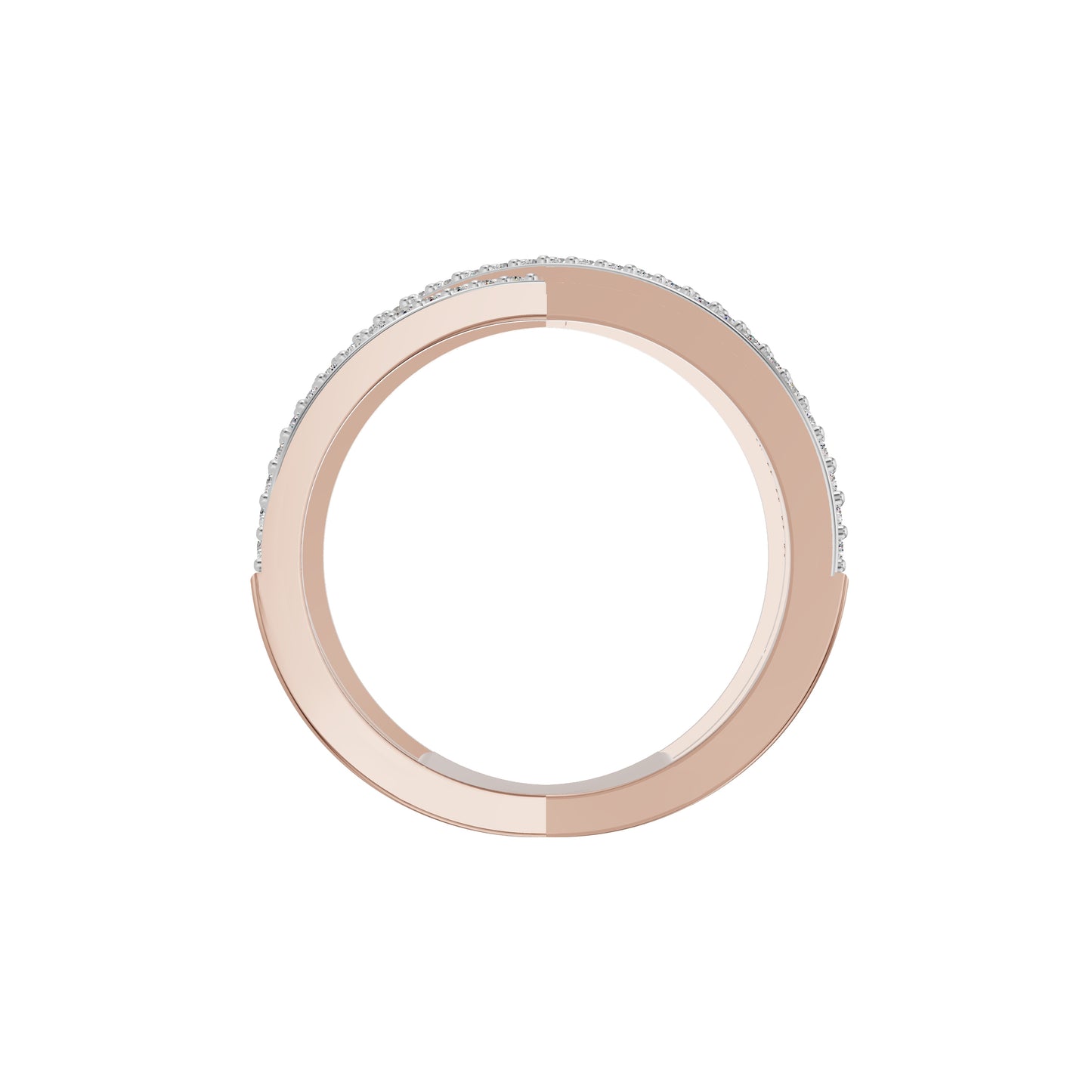 Starry Corset Diamond Ring 18 KT / Rose Gold / 18
