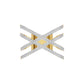 Starry Corset Diamond Ring 18 KT / Yellow Gold / 18