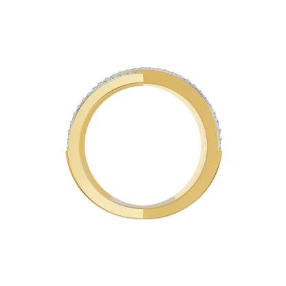 Starry Corset Diamond Ring 18 KT / Yellow Gold / 18